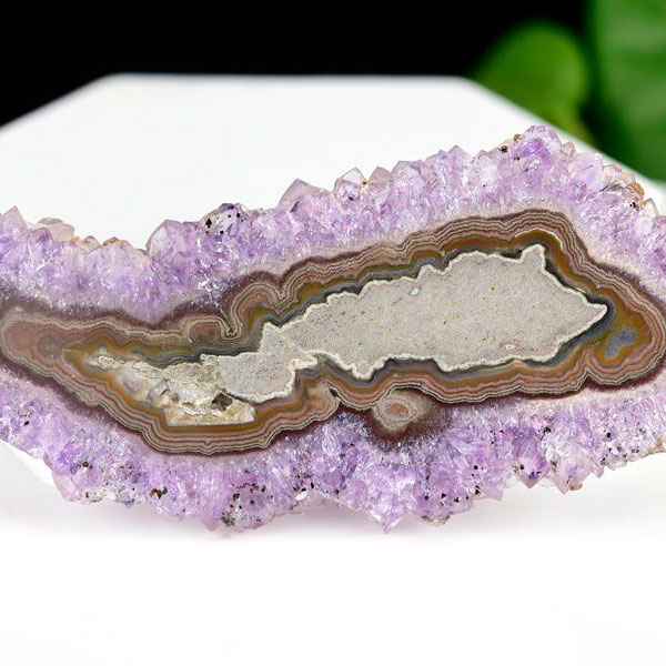 ウルグアイ産 アメジスト フラワーアメジスト スライス プレート スタラクタイトアメジスト 紫水晶 stalactite amethyst 結晶