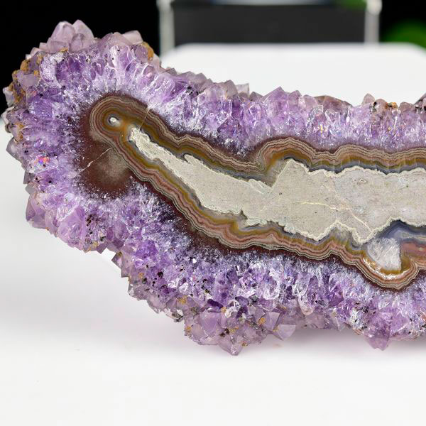 ウルグアイ産 アメジスト フラワーアメジスト スライス プレート スタラクタイトアメジスト 紫水晶 stalactite amethyst 結晶