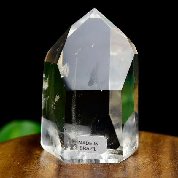 水晶ポイント　六角柱　ブラジル　ポンペウ産　天然水晶　原石　置物　インテリア　浄化　天然石　パワーストーン