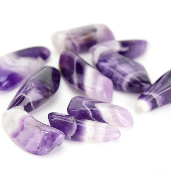 ドッグトゥースアメジスト　シェブロンアメジスト　タンブル　詰め合わせ　紫水晶　amethyst