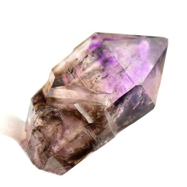 14 鉱物標本「エレスチャル」ワニ水晶　薄いピンク　希少 水晶：Quartz 新不老倉鉱山産サイバークリスタルズ☆鉱物標本