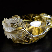 ⭐︎【極上品】ゴールド ルチル クオーツ 置物 72mm ⭐︎【極上品】ゴールド ルチル クオーツ 置物 72mm