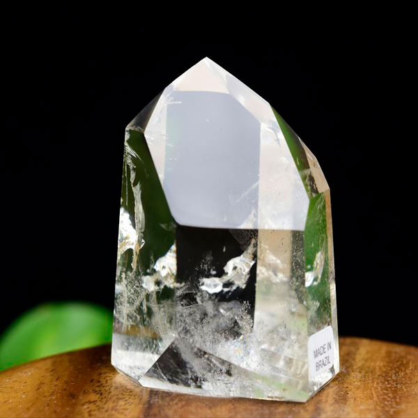 水晶ポイント　六角柱　ブラジル　ポンペウ産　天然水晶　原石　置物　インテリア　浄化　天然石　パワーストーン