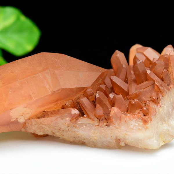 タンジェリンクォーツ　タンジェリン水晶　みかん水晶　蜜柑水晶　水晶クラスター　原石　コリント産　浄化　天然石　パワーストーン
