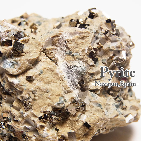 マイクロキューブ　パイライト　黄鉄鉱　キュービックパイライト　スペイン　ナバフン　アップストーン　オンビル
