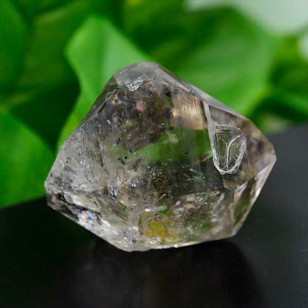 ハーキマーダイヤモンド　ハーキマーダイアモンド　ハーキマー水晶　天然水晶　原石　レインボー　虹入り　パワーストーン