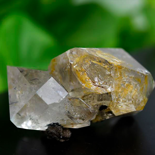 ハーキマーダイヤモンド　ハーキマーダイアモンド　ハーキマー水晶　天然水晶　原石　レインボー　虹入り　パワーストーン