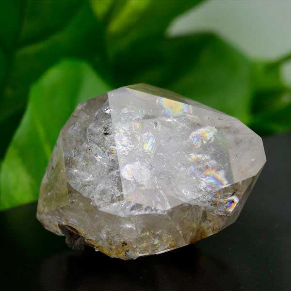 ハーキマーダイヤモンド　ハーキマーダイアモンド　ハーキマー水晶　天然水晶　原石　レインボー　虹入り　パワーストーン