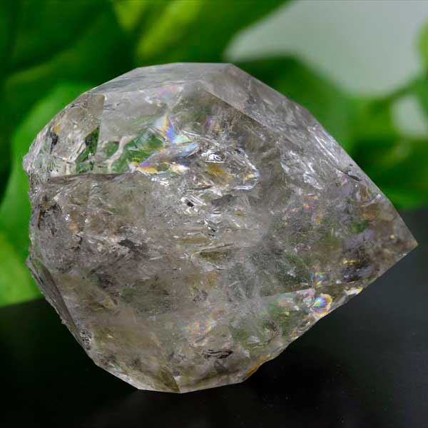 ハーキマーダイヤモンド　ハーキマーダイアモンド　ハーキマー水晶　天然水晶　原石　レインボー　虹入り　パワーストーン