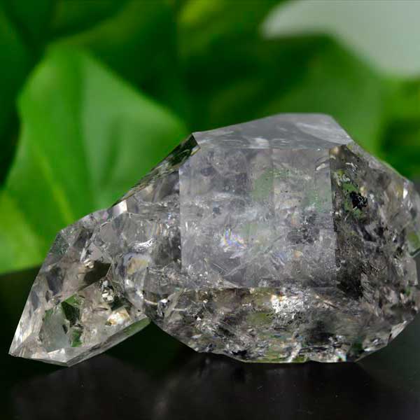 ハーキマーダイヤモンド　ハーキマーダイアモンド　ハーキマー水晶　天然水晶　原石　レインボー　虹入り　パワーストーン