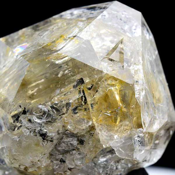 ハーキマーダイヤモンド　ハーキマーダイアモンド　ハーキマー水晶　天然水晶　原石　レインボー　虹入り　パワーストーン