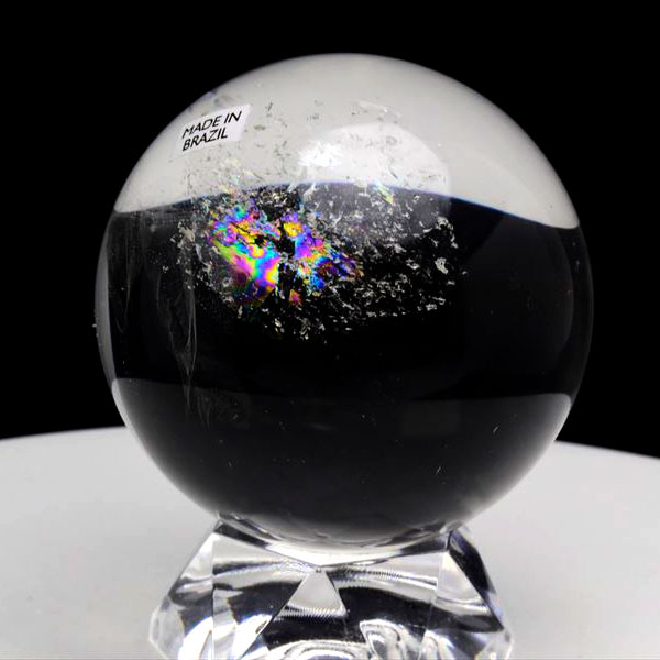 レムリアンシード（レムリアン水晶）丸玉｜置物｜虹入り｜極上品質