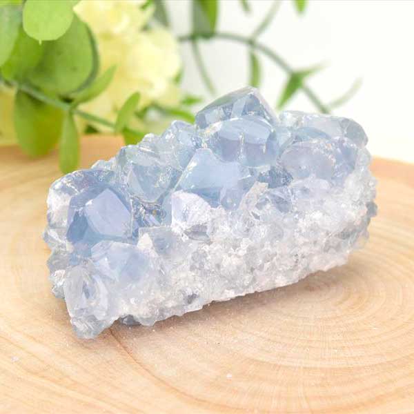 マダガスカル産 セレスタイト クラスター 原石｜天青石