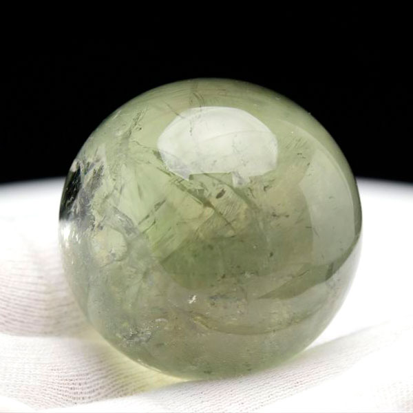 プラシオライト グリーンアメジスト 丸玉 置物 インテリア 天然石 パワーストーン
