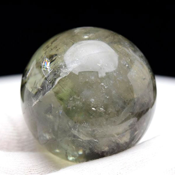 プラシオライト グリーンアメジスト 丸玉 置物 インテリア 天然石 パワーストーン