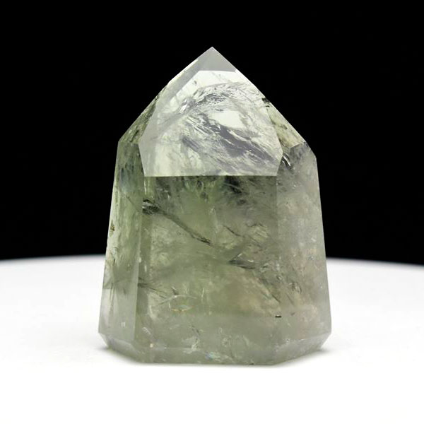 プラシオライト グリーンアメジスト プラジオライト ポイント 六角柱 置物 インテリア 天然石 パワーストーン