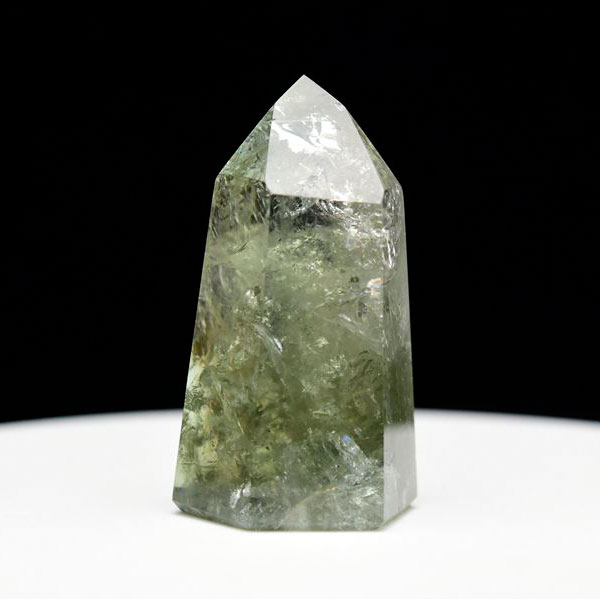 プラシオライト グリーンアメジスト プラジオライト ポイント 六角柱 置物 インテリア 天然石 パワーストーン