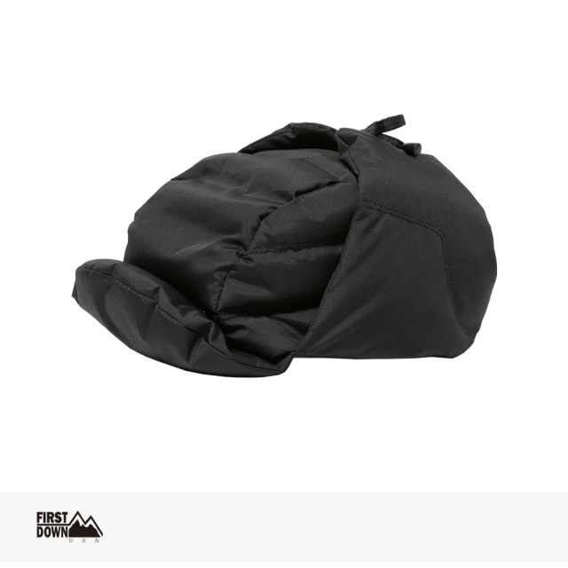 FIRST DOWN USA BUBBLE DOWN CAP MICROFT | BLACK / ファーストダウン キャップ