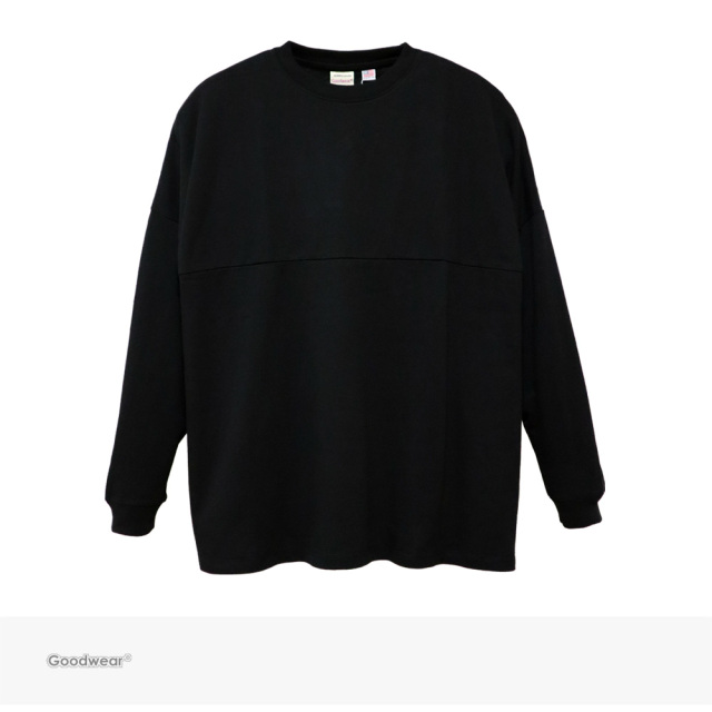 Goodwear USA COTTON FOOTBALL SUPER BIG L/S TEE | BLACK / グッドウェア Tシャツ