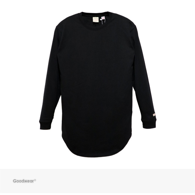 Goodwear USA COTTON LONG LENGTH L/S TEE | BLACK / グッドウェア Tシャツ