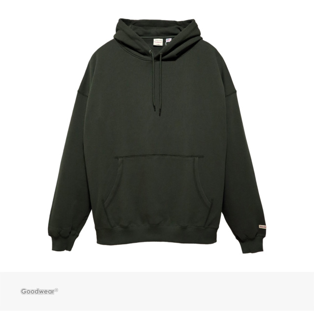 Goodwear USA COTTON BIG PULLOVER HOODIE | OLIVE / グッドウェア パーカー