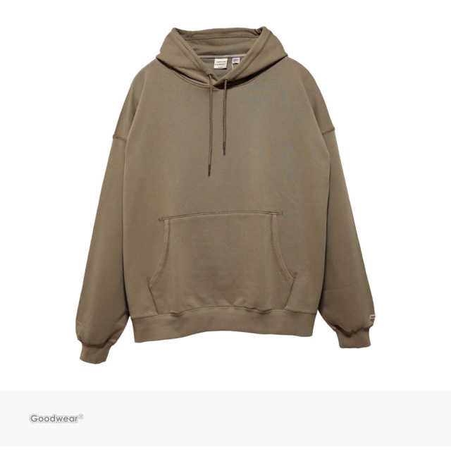 Goodwear USA COTTON BIG PULLOVER HOODIE | BEIGE / グッドウェア パーカー