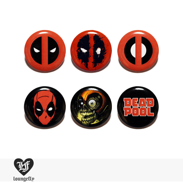 LOUNGEFLY × MARVEL DEAD POOL PIN 【A】 / ラウンジフライ 缶バッジ