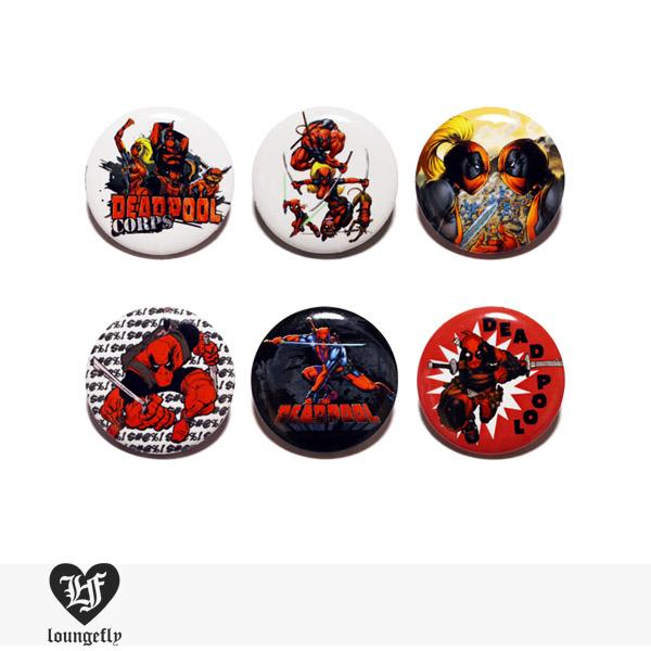 LOUNGEFLY × MARVEL DEAD POOL PIN 【C】 / ラウンジフライ 缶バッジ