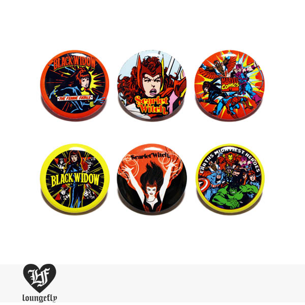 LOUNGEFLY × MARVEL PIN Series3 【C】 / ラウンジフライ 缶バッジ