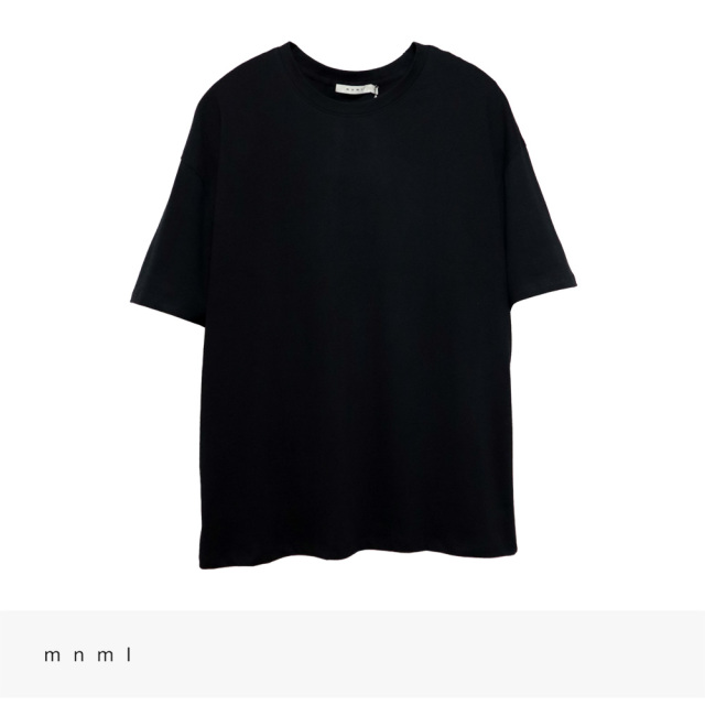 mnml EVERY DAY TEE | BLACK / ミニマル Tシャツ