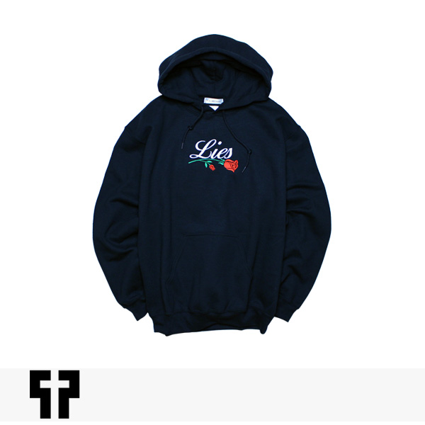 PETALS AND PEACOCKS LIES HOODIE / ペタルズアンドピーコックス パーカー