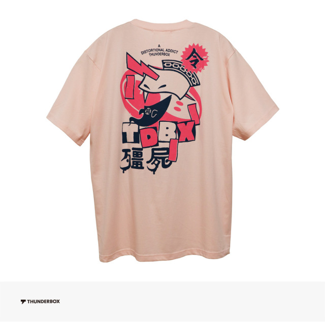 THUNDERBOX 雷々殭屍 TEE | LIGHT PINK / サンダーボックス Tシャツ