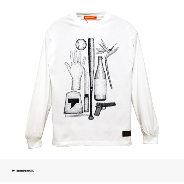 THUNDERBOX 武器 L/S TEE | WHITE / サンダーボックス Tシャツ