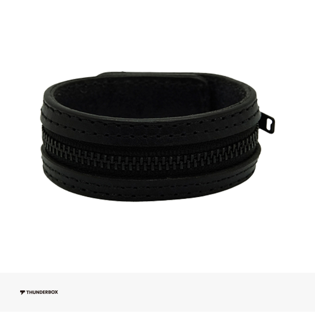 THUNDERBOX TINY ZIPPER WRIST BAND | BLACK サンダーボックス ブレスレット