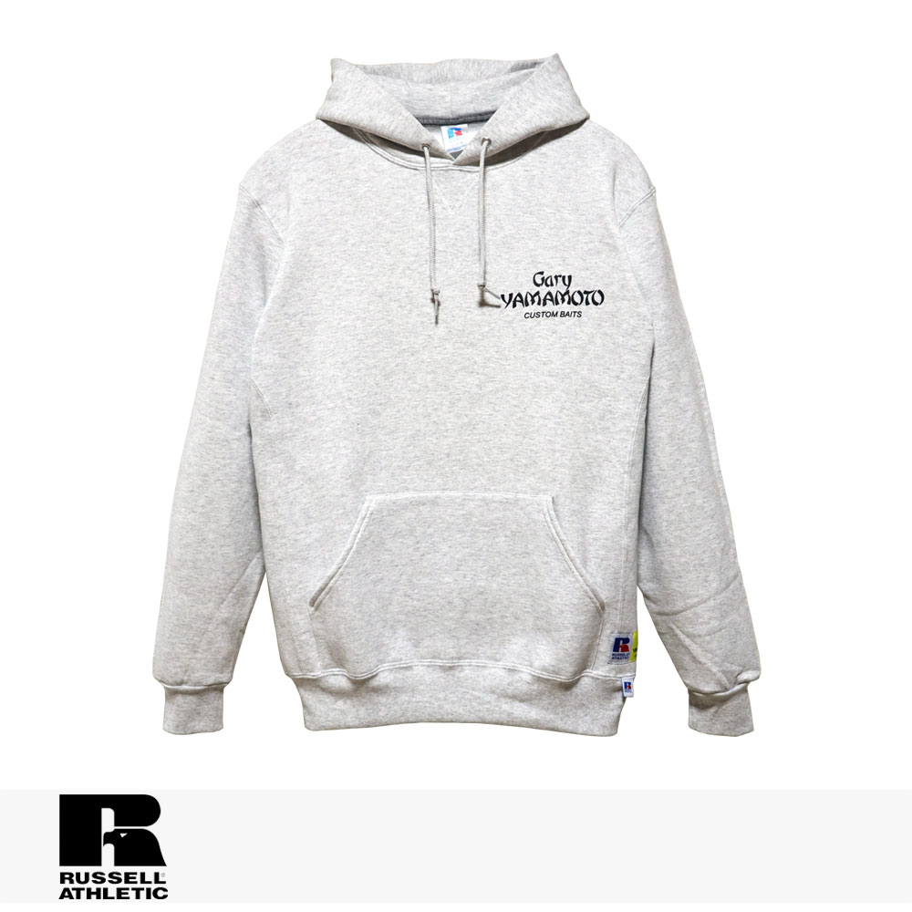 RUSSELL × Gary YAMAMOTO ADRESS SIGN 698 DRI-POWER HOODIE | ASH ラッセル パーカー