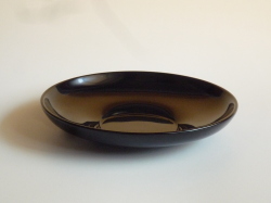 丸型　茶托　黒