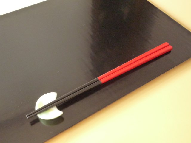 輪島漆塗 圭太がまれにプレゼントしたお箸 「塗師屋のお箸（赤