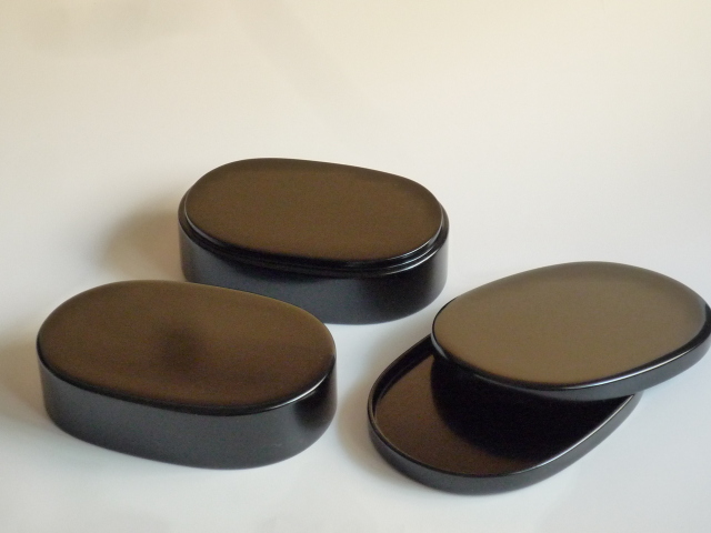 ◇最新入荷◇輪島漆塗り お弁当箱 二段入れ子 黒色