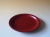 輪島塗　リム付き丸皿　6寸　本朱