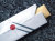 赤すべらん箸の包装　通常包装/和紙包+箸袋 　丁寧な包装を心がけています