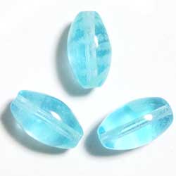 蓄光　グラスビーズ　１２．５×７　水色　５個セット