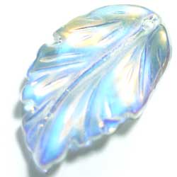 グラスビーズ　２８×１７リーフ　クリアＡＢ