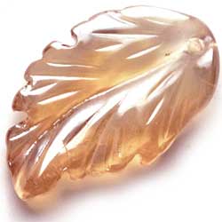 グラスビーズ　２８×１７リーフ　ラスター