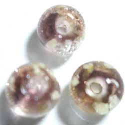 蓄光　グラスビーズ　６ｍｍ　紫