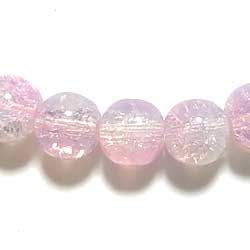 クラックルビーズ　１０ｍｍ　桜　１０個セット