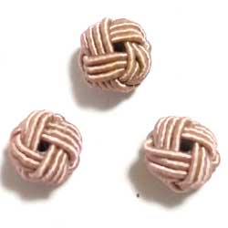 ９ｍｍ　レーヨン巻きビーズ　淡茶