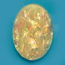 １８×１３　レジンカボ　ホワイトオパール