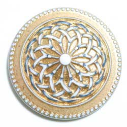 ３１ｍｍ　樹脂カボ　花模様　金