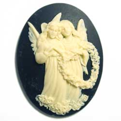 ４０×３０　アクリルカメオ　薔薇天使