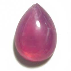 １４×１０　アクリルカボ　フクシャピンク縞